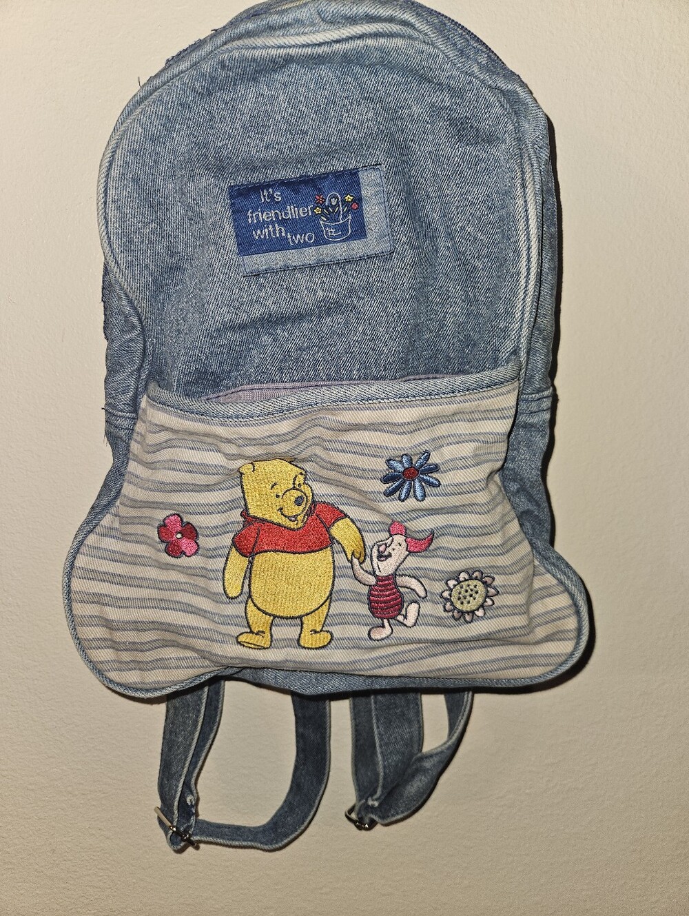 Winnie The Pooh Denim Backpack